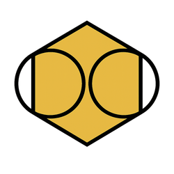 Gold and black geometric favicon for the Honeycomb Club cabaret dinner theatre in Potts Point