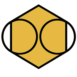 Gold and black geometric favicon for the Honeycomb Club cabaret dinner theatre in Potts Point